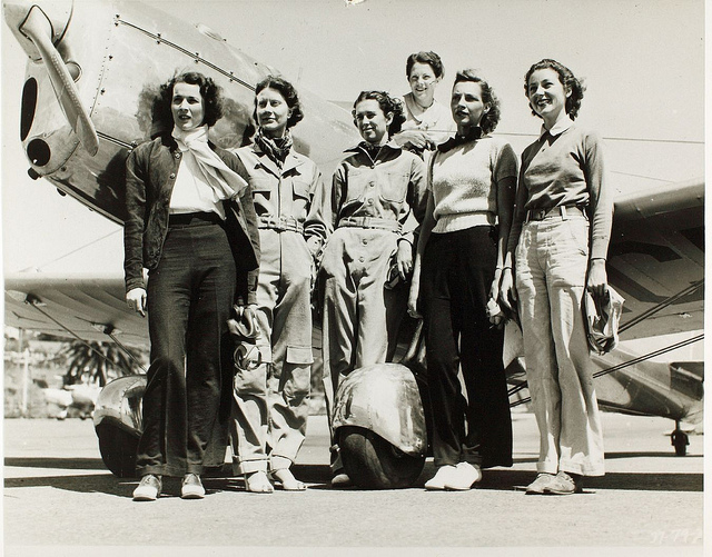 Ryan Flying School at Lindbergh Field Women students Barbara Kibbee1937